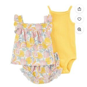 Carter's Child of Mine Baby Girl Shorts Outfit